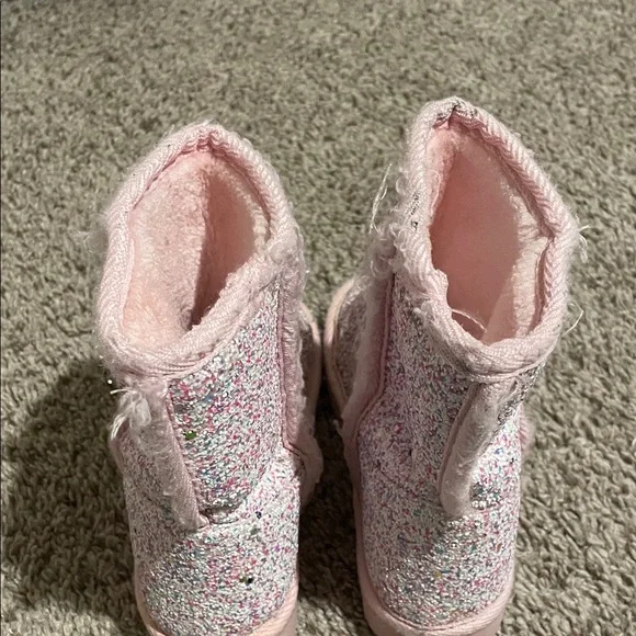FabKids Pink Sparkle Boots - Picture 2 of 2
